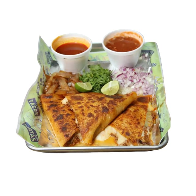 6 Quesabirria Corn Tacos.