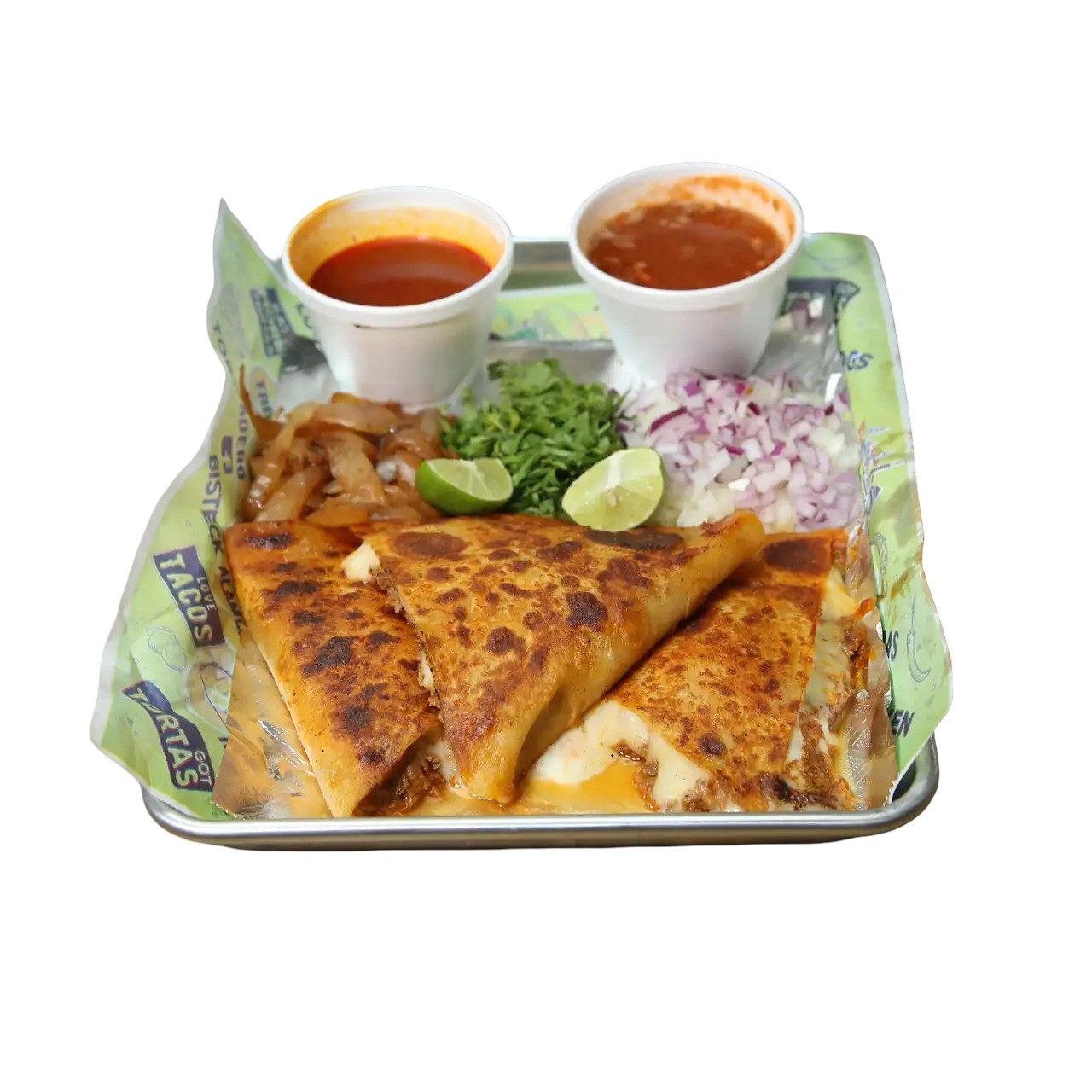 6 Quesabirria Corn Tacos.