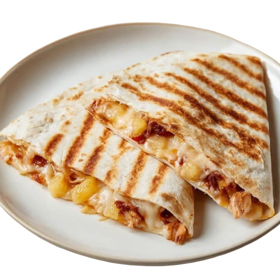 Grilled Quesadilla with Marinated Pork.