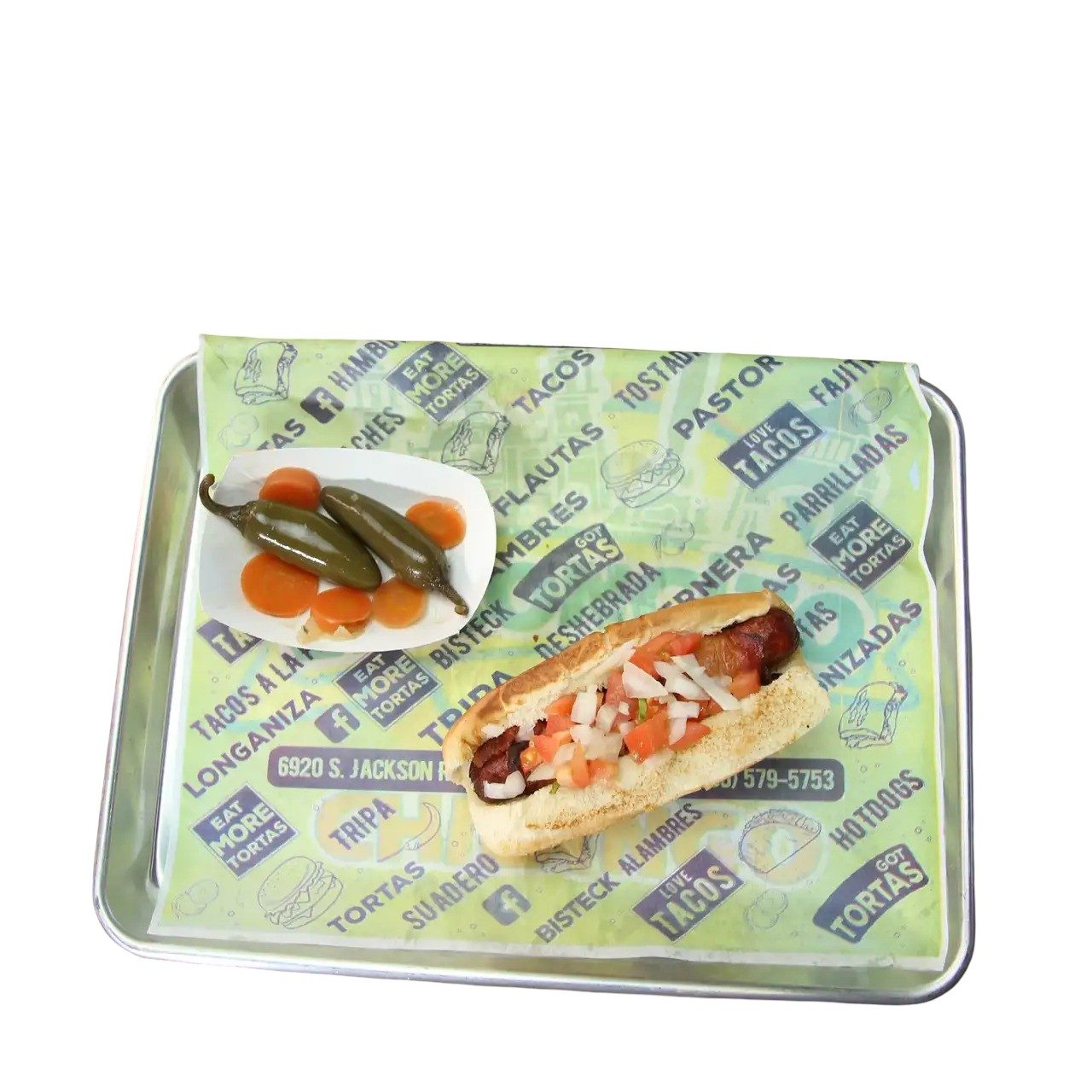 Hot Dog with Bacon.
